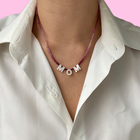 Mom Ruby Necklace