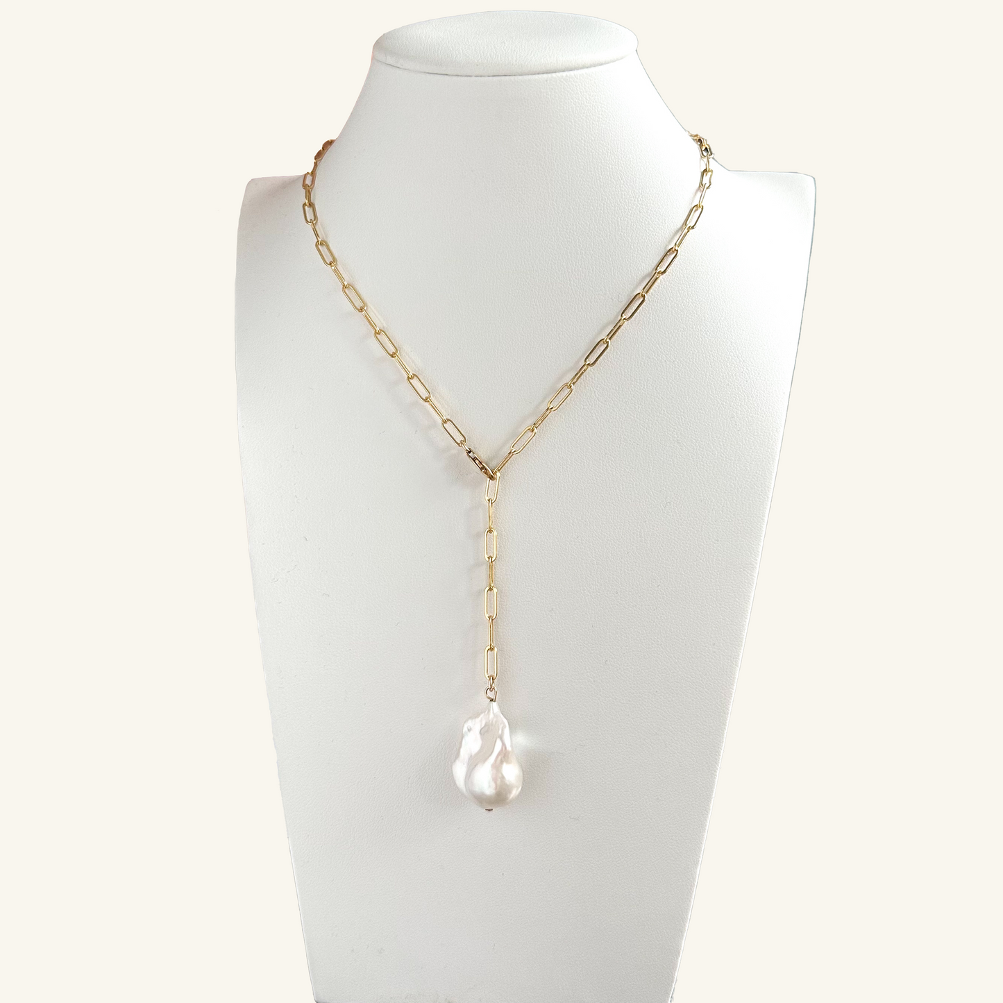 Baroque Pearl Y Necklace