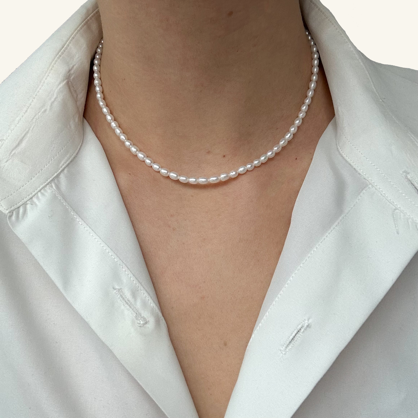 Mini Pearl Toggle Necklace